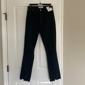Abercrombie The Skinny High Rise Jean Split Leg